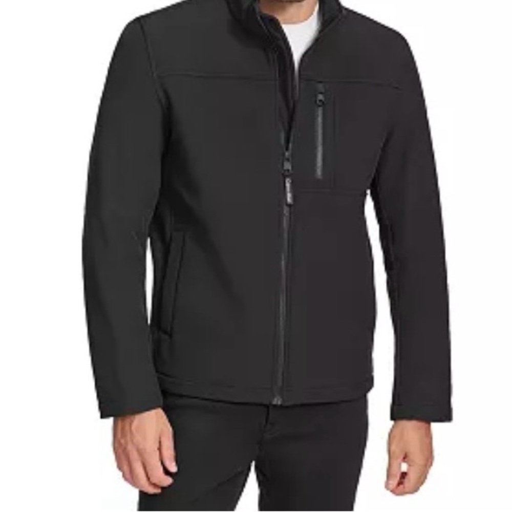 Calvin Klein Black Softshell Shirt Jacket